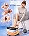Collapsible Heated Foot Spa with Bubble and Red Light Temperature Control Foot Bath Massager and Soaking Tub Featuring 8 Shiatsu Massage Rollers Pumice Stone and Built-in Timer Ideal Gift for Wife,Mom