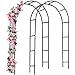 Produktbild Gardebruk® Rosenbogen 2er Set Metall 240x140x37cm Stabil Wetterfest Garten Rankgitter Rankhilfe Rankbogen Metallbogen