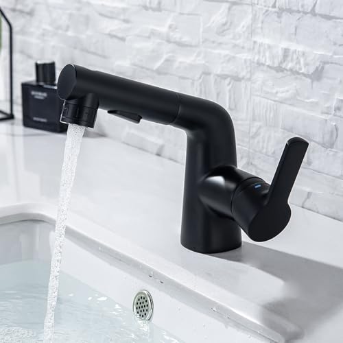 Robinet de salle de bain monotrou gris avec mitigeur de lavabo G1/2