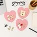 100pcs Pink Heart-Shaped Mylar Bags, 4