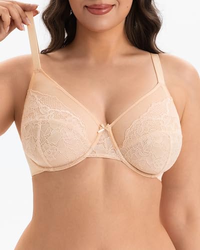 Vukoiswe Minimizer Bra for Women, Plus Size Full Coverage Underwire Bra - image 2
