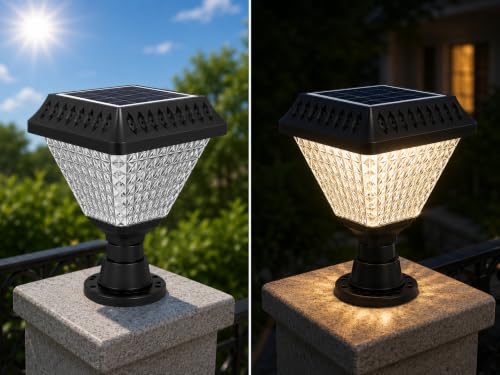Image of Solar Light Outdoor 10W LED Main Gate Light RGB Pack of 1 | Waterproof, For Pillar, Compound Wall and Garden, ABS Material, Home Decoration Lamp