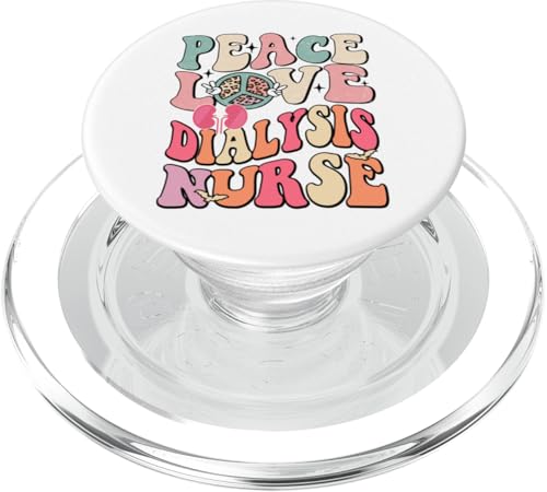 Tecnico dialisi Infermiera - Consapevolezza del battito cardiaco renale PopSockets PopGrip per MagSafe