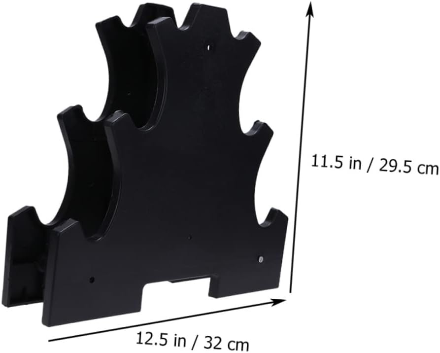 Milisten Vertical Dumbbell Holders 6 Plastic Dumbbell Storage Rack Tower Easy to Assemble for Home Gym