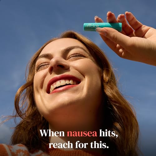 Image of Allclair Nausea Relief Inhaler for Motion & Morning Sickness - Fast-Acting, Non-Drowsy, Natural Alternative to Pills & Patches, Travel Essential (3 Inhalers)
