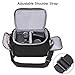 CADeN Camera Shoulder Crossbody Bag Case Compatible for Nikon, Canon, Sony SLR/DSLR Mirrorless Cameras and Lenses Waterproof(1.0 M, Black)