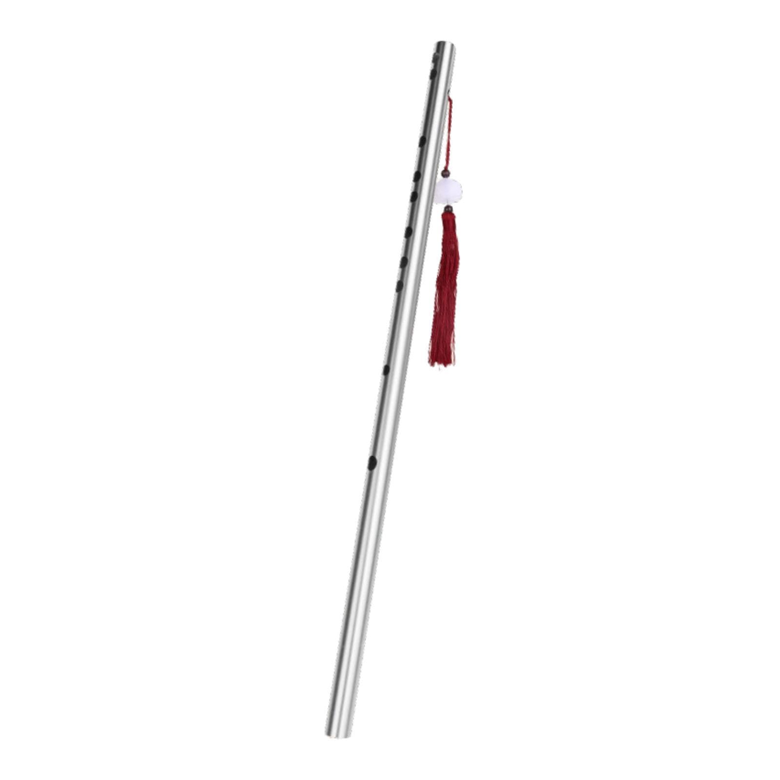 Stainless Steel Chinese Flute Enthusiasts Beginners Lightweight Easy to Play 54cm-image-18