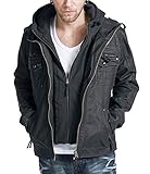  Brandit Black Rock Männer Kunstlederjacke schwarz XL 100% Polyester Casual Wear, Rockwear