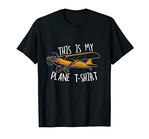 Funny Pilot Tshirt Airplane Tshirt This is my Plane Tshirt T-Shirt