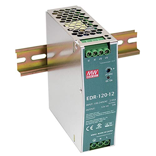 Mean Well EDR-120-12 Single Output DIN Rail Power Supply 12V 10 Amp 120W