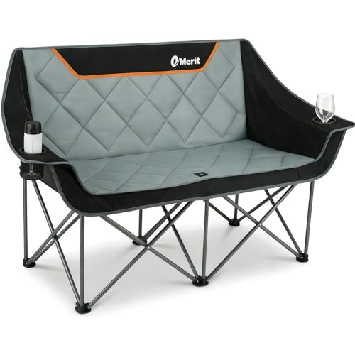 EMERIT Oversized Fully Padded Camping Chair, Heavy Duty...