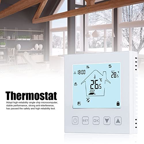 Thermostat de chauffage au sol intelligent Walmeck tactile - 5