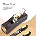 Respicefinem Mini Ebony Wood Planer Hand Tool Arc Flat Bottom Wood Plane Tool Wood Trimming Plane for DIY Craft Woodworking Wood Planing Surface Smoothing