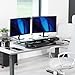 VIVO 36 inch Desk Converter, K Series, Height Adjustable Sit to Stand Riser, Dual Monitor and Laptop Workstation with Wide Keyboard Tray, Black, DESK-V036KB