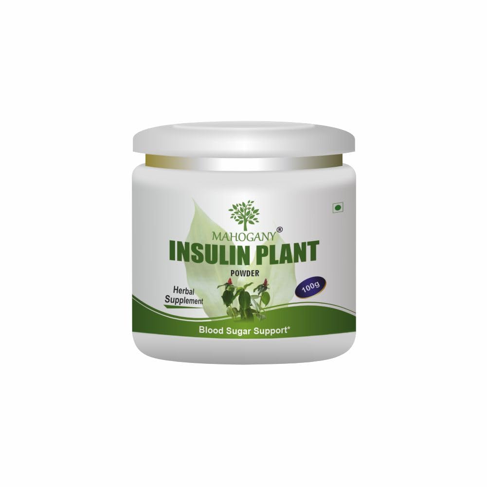 Mahogany Insulin Plant (Costus Igneus) Powder 100g- Diabetes Care Supplement- Controls Blood Sugar