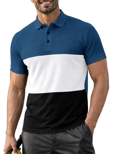 Image of EYEBOGLER Premium Textured Self-Design Half Sleeve Collar Polo T-Shirt for Men || Packs Also Available