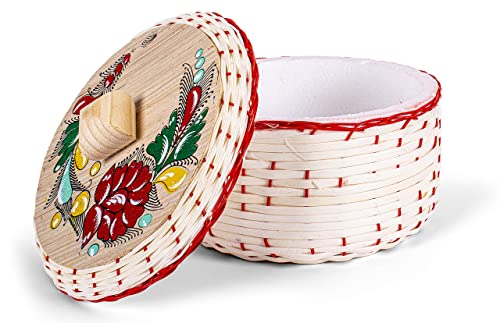 Genuine Mexican Handwoven Tortillero with added Styrofoam Insulation, Fiesta Mexican Tortilla Warmer, Tortilla Holder, Tortilla Keeper,Tortilleros Mexicanos Para Fiesta (Assorted)
