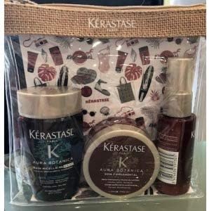 Kerastase Aura Botanica Travel Set(Bain Micellaire Riche 80ml, Sion Fondamental 75ml & Lait De Soie 45ml)