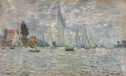 Régate à Argenteuil de Claude Monet poster impression moderne et grand tableau graffiti art mural