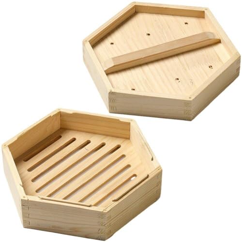Cuiseur vapeur en bois cantonais hexagonal pour dim sum et restaurant - 2