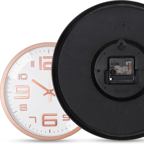Horloge murale silencieuse blanche pour salon et chambre moderne - 3