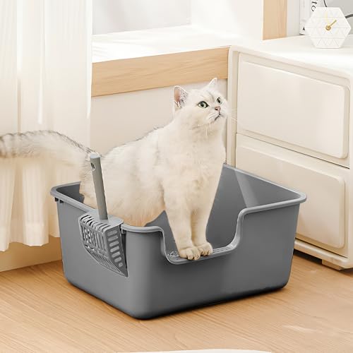 Arenero para gatos extra grande de plástico resistente miniatura 3