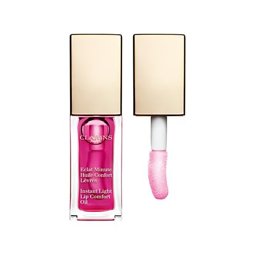 Clarins Instant Light Läpp Komfortolja, hallon
