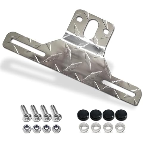 FBJTDQ Aluminum Trailer License Plate Bracket Cover