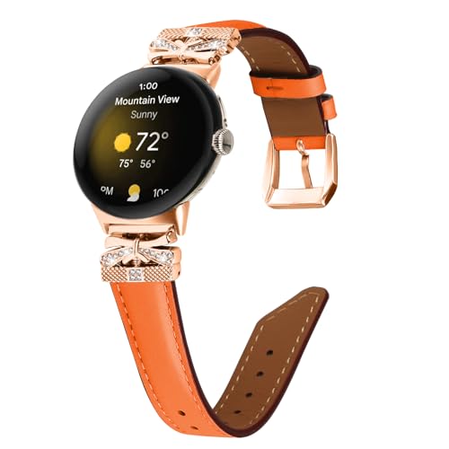 AsohsEN ���U�[�o���h Google Pixel Watch 2 �o���h 2023�Ή� ���߉\�ȃ��[�Y�S�[���h�w�b�h�o���h �G���K���g�ȃX�^�C���̃��X�g�o���h �j�����p Google Pixel Watch�o���h�ɑΉ� (�s�N�Z���E�H�b�`�A�I�����W