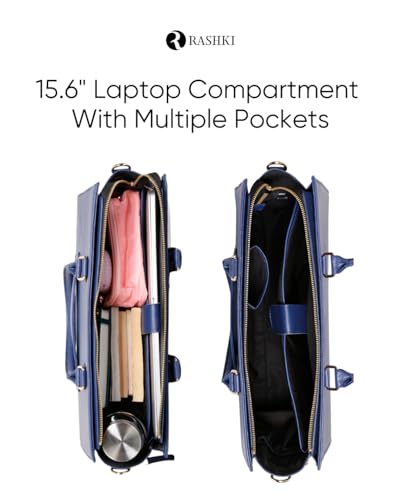 RASHKI-LEYA-Women-work-tote-bag-Detachable-Hand-Clutch-and-Shoulder-Strap-156-Laptop-Compartment