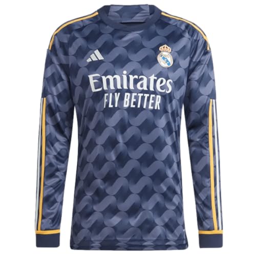 Amazon.com: adidas Real Madrid 23/24 Long Sleeve Away Jersey