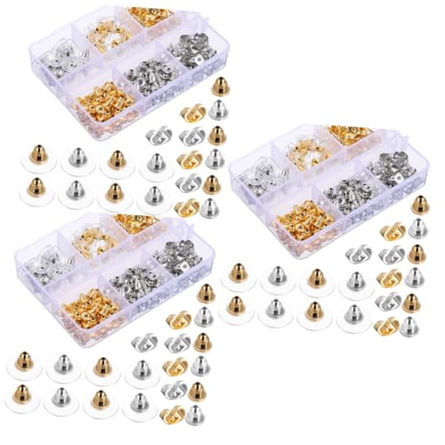 Fermoirs de boucles d'oreilles anti-tombe et supports pour clous