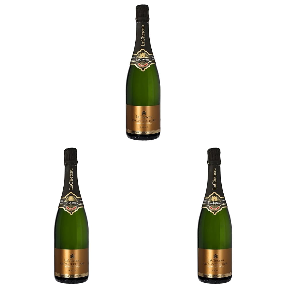 LaCheteau - Crémant de Loire Gold Edition Brut - Premium trocken Sekt aus Frankreich, Methode Traditionnelle (1 x 0.75 l) (Packung mit 3)