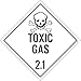NMC DL126PR10 Toxic Gas 2.1 Dot Placard Sign