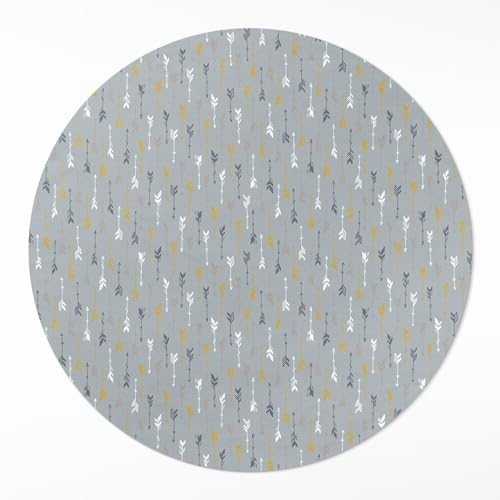 Tapis de maison élégant en vinyle robuste avec finitions géométriques - 2