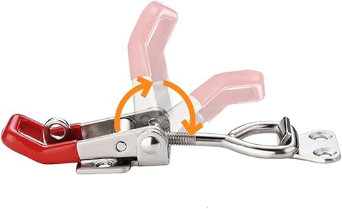 Miniatura 4 de E-TING Paquete de 2 abrazaderas de cierre ajustables 4003 para ahumador, 1322 libras, 1,322.8 lbs, capacidad de sujeción, pestillos de palanca