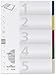 Produktbild DURABLE Hunke & Jochheim Register, PP, blanko, farbige Taben, DIN A4, 210/220 x 297 mm, 5 Blatt (10er Pack 1 - 5)