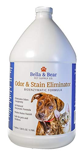 Bella & Bear Odor & Stain Eliminator | Professional Grade Bioenzymatic Cleaner | Powerful Stain Remover | Removes Pet Urine Odor Instantaneously | Works On Many Surfaces