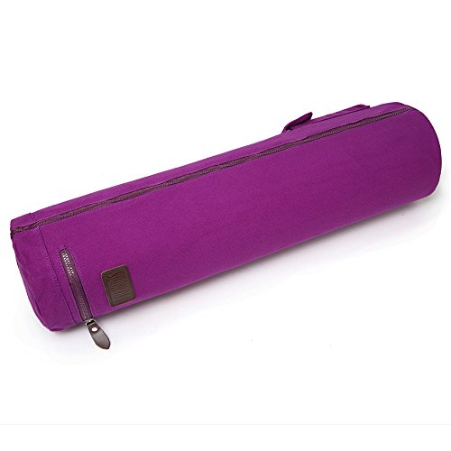 Yoga Mat Bag,Full-zip Exercise Yoga Mat Carrier Bag - Double Storage Pocket,Easy Access Zipper, Adjustable Shoulder Strap and Handle,Fits Most Mats