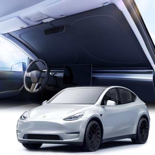 2025 Nmoiss Car Windshield Sun Shade [Dot Matrix Reflective Coating] Extended Edge No Light Leakage...