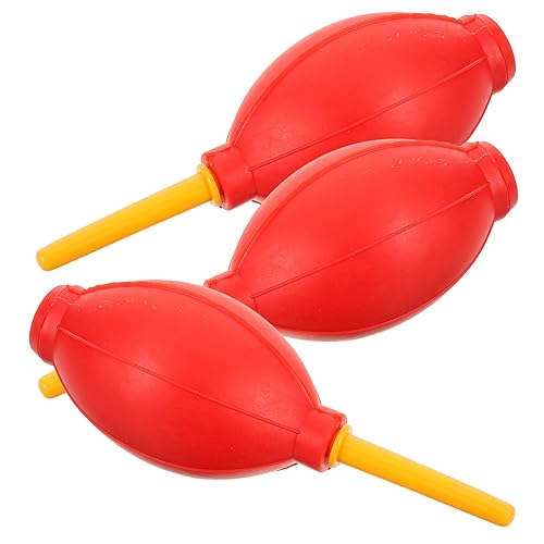 Mikinona 3Pcs Latex Bulb Air Pump Cleaning Blowers Manual Dust for Eyelash Extensions Drying and Soft Durable Design Bright Color
