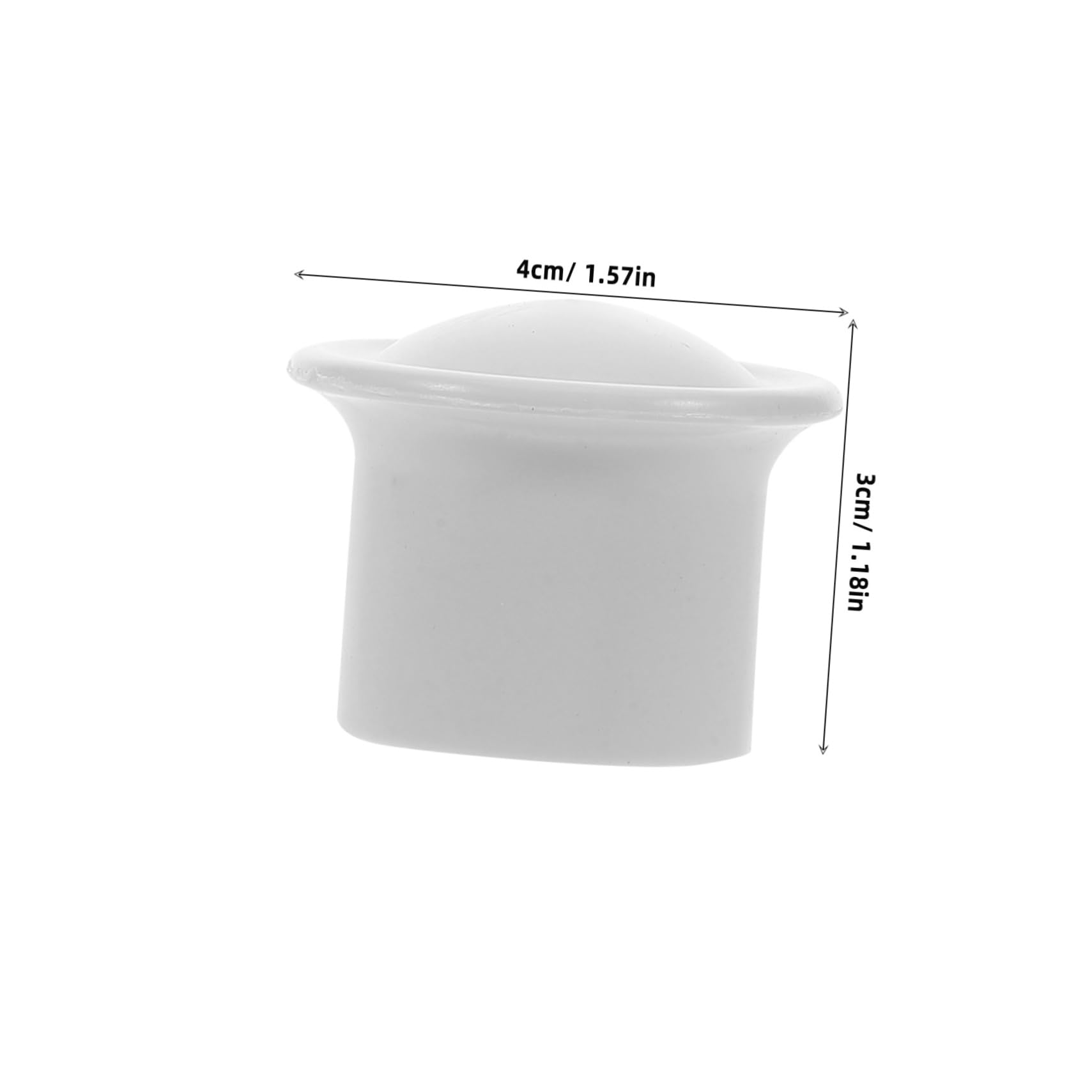 Embout Décoratif pour Tringle à Rideaux Blanc 95 Pcs en Plastique