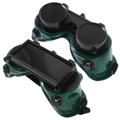 TOMETURE 2 Gafas de Seguridad para Soldar de Plástico Recubrimiento Antiarañazos y Protección, Ideales para Soldadura y Trabajo de Soldadores Varios estilos