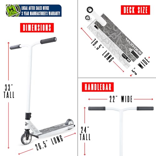 Image of Pro Stunt Scooter for Kids and Teens Ages 8-12 - Lightweight Durable Trick Scooter for Skatepark and Street - Easy Assembly - Madd Gear MG4