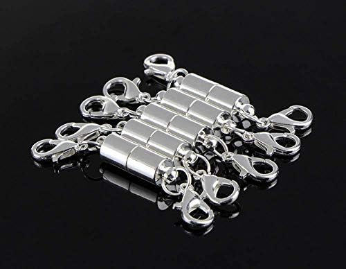 10 Pack of Silver Magnetic Lobster Clasp Jewelry Necklace Bracelet 3