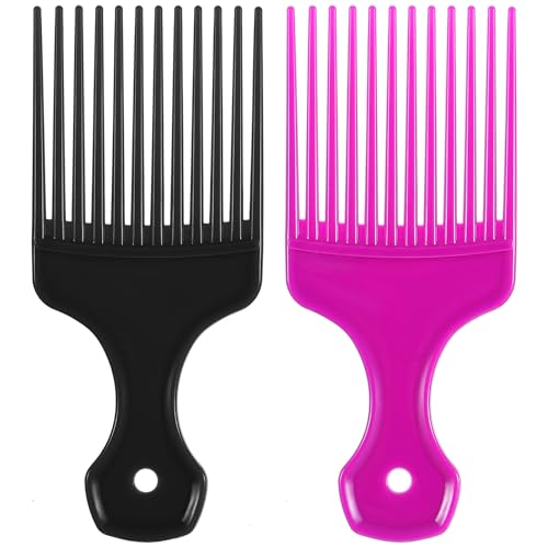 Peines 2 Pzs Dientes Anchos para Estilo y Desenredo miniatura 1
