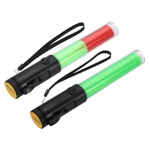 Lampe de poche LED 3 modes clignotant type baguette signalisation trafic 11 pouces