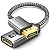 Warrky 4K DisplayPort to HDMI Adapter, Uni-Directional [Metal Case, Gold-Plated Pins] Display Port Source to HDMI Monitor Converter 1080P@120Hz Compatible for HP, AMD, NVIDIA. Male to Female