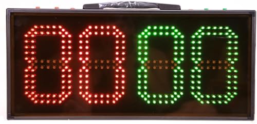 Tablero electrónico LED portátil para fútbol doble cara miniatura 1