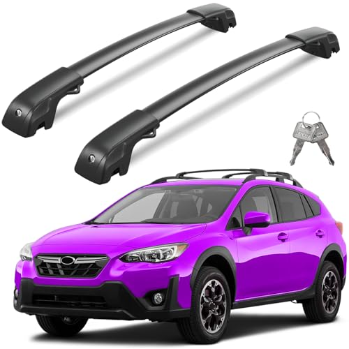 Wonderdriver 300lbs Roof Rack Cross Bars Compatible with Subaru Crosstrek 2018-2023 & Impreza 2017-2023,Heavy Duty Aluminum Lockable Roof Rails Crossbars Rooftop Luggage